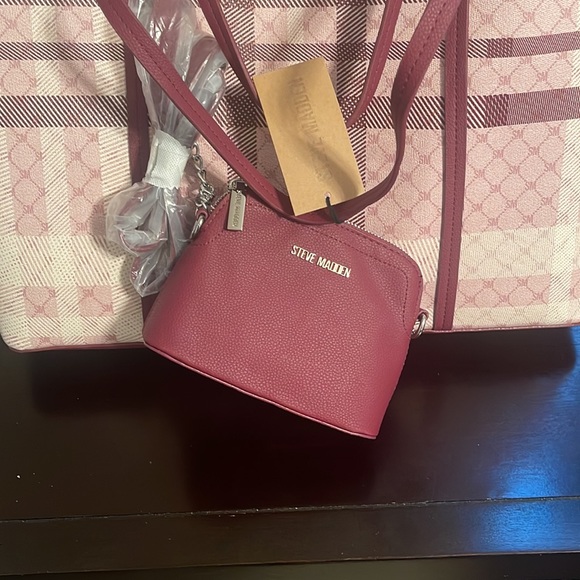 Steve Madden blush multi Bsilas Tote With Crossbody Bag - Picture 3 of 6